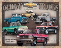 Chevy Trucks Tin Sign