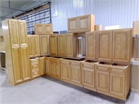36" Glazed Mocha Kitchen Cabinets