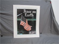 Peace On Earth NAVY Poster