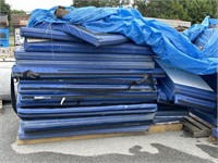 Blue Gym Exercise Mats.