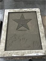 Barry Manilow Concrete Star.