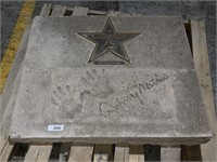 1982 Johnny Mathis Concrete All-Star Paver.