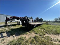 Friesen Trailers Gooseneck Flatbed Wood Floor