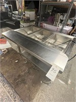 VEVOR S/S 3-HOLE 46"X34" ELECTRIC STEAMTABLE