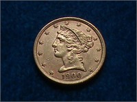 1900 LIBERTY HEAD $5.00 GOLD COIN