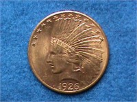 1926 INDIAN  $10.00 GOLD COIN