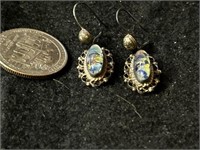 Sterling earrings with stones