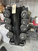 VTX Weight Rack w/Dumbbells 15lb 20-25-35