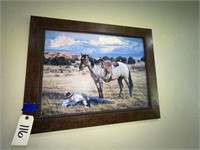 Western Themed Wall Art On Canvas Signed