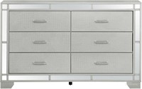 Glory Furniture Madison Dresser In Silver