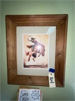 Bucking Bronc Picture by jack Wells 23" x 27"