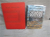 2 Books - Chesapeake Waters & War Volume US Census