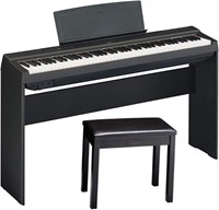 Yamaha P125 88-Key Weighted Digital Piano Bundle