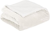 Amazon Basics Soft Micromink Sherpa Blanket-Queen