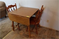 Dropleaf Kitchen Table w/ 2 Chairs