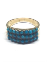 14k Gold and turquoise ring