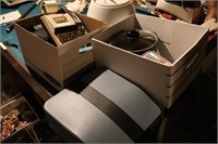 Olivetti Typewriter, Hair Dryer, Office Items, etc