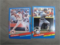 2 1990 Leaf Cal Ripken Jr. Baseball Cards