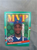 1990 Leaf Darryl Strawberry MVP Baseball Card