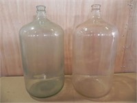 PAIR CARBOY WINE WATER JUGS MADE IN ITALY