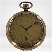 Antique Gruen 19 Jewels Pocket Watch Gold Filled