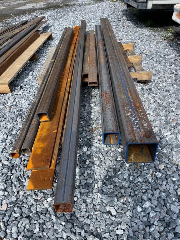 Skid Lot Of Steel Tubing