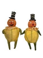 2 "Backporch Friends" Twin Halloween Figures