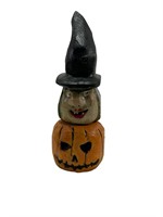 Signed Wood Carved Witch Whistle