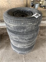 SET OF 4 GOODYEAR WRANGLER HP TIRES AND RIMS