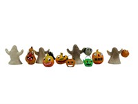 Lot of 8 Miniature Halloween Figures