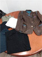 Leather Coat & 5 Shirts