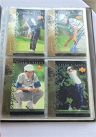Book of Tiger Woods golf rookie cards32 cards