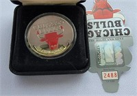 1 oz of silver Chicago Bulls coin