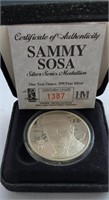 1 oz silver Sammy Sosa coin