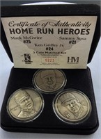 Homerun heros 3 coin set