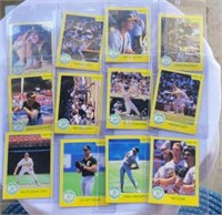 Complete set of 12 Mark Mcguire rookie cards