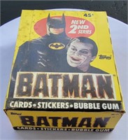 1989 Batman series 2 box of wax packs trading