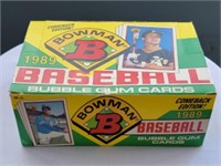 1989 box of Bowman baseball cards