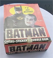 1989 Batman Topps trading cards.  Unopened box