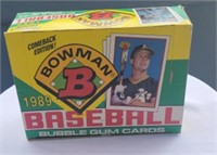 1989 sealed box of Bowman baseball cards