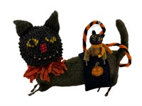 Handmade Plush Halloween Cat