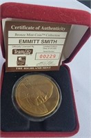 Emmitt Smith bronze medallion