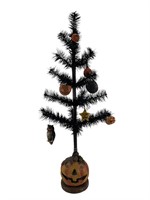 Silver Willow Halloween Tree & Assorted Ornaments