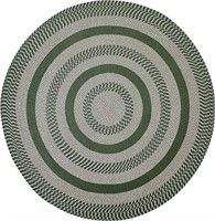 Braid Collection Utility Rug 72" Round,Sage