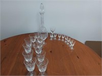 Crystal Cups & Decanter