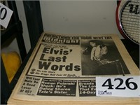 STACK OF VINTAGE ELVIS NEWSPAPERS