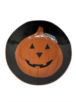 Signed Terracotta Halloween Plate