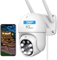 Security Camera Outdoor - 2K Pan Tilt