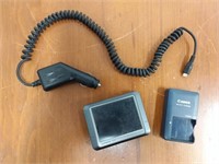 Garmin Screen, Canon Battery Charger and, Cable