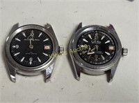 divers watches lot of 2 5atm & tachymetre parts or